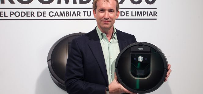 Colin Angle, presidente de iRobot, ayer en Madrid.