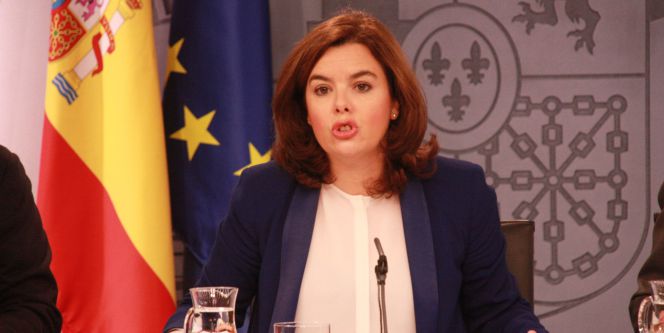 La vicepresidenta del Gobierno, Soraya Sáenz de Santamaría