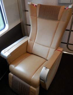 Un asiento de la clase ejecutiva
