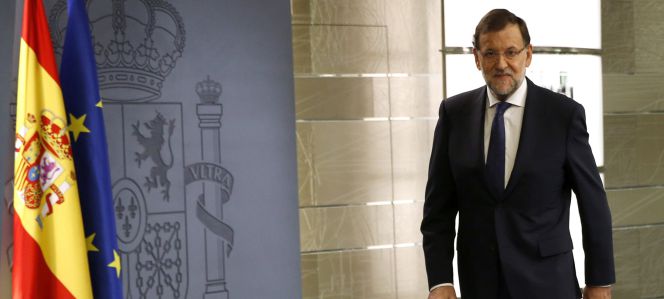 El presidente del Gobierno, Mariano Rajoy, en una comparecencia reciente en el Palacio de La Moncloa.