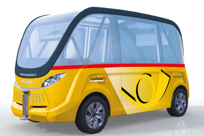 Prototipo autobús autónomo en Suiza