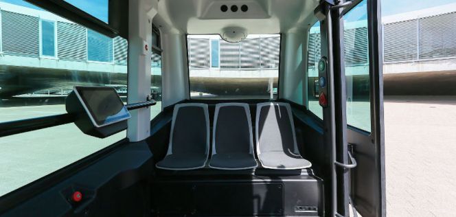 Interior autobús autónomo