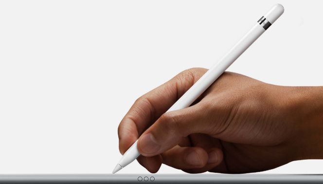 Apple Pencil utilizado en un iPad Pro