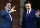 Sánchez comparte con Rajoy actuar con “unidad, legalidad y política” Sánchez comparte con Rajoy actuar con “unidad, legalidad y política”