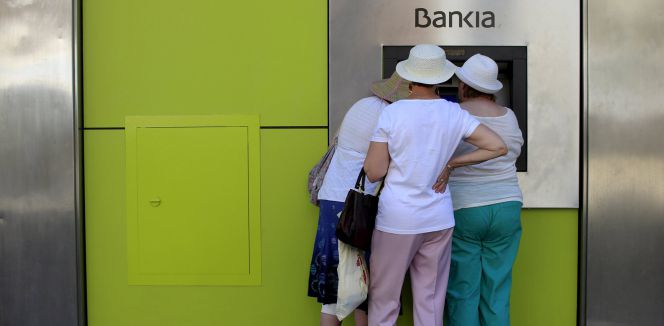 Cajero de Bankia.