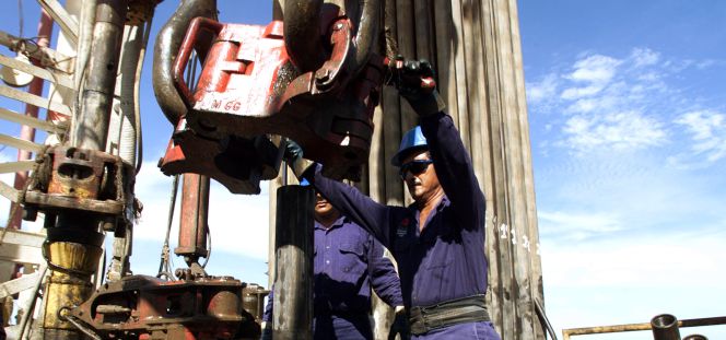 Plataforma de petróleo de Pemex en México