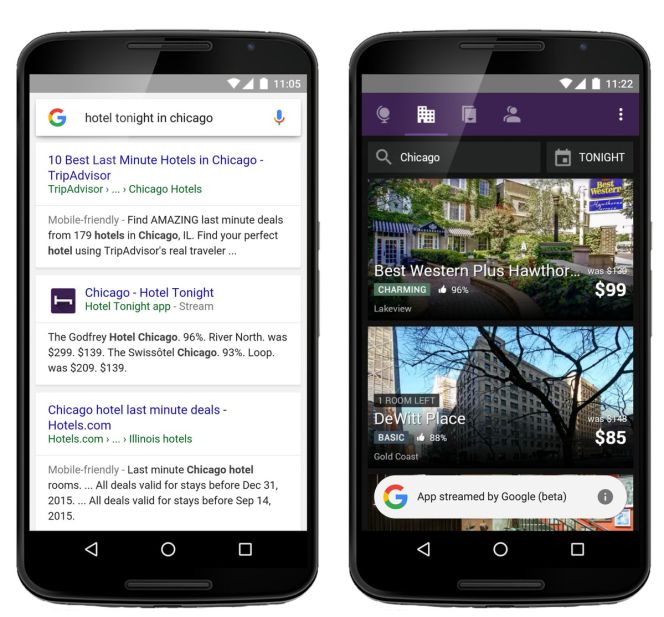 Google te dejara probar aplicaciones Android sin descargarlas