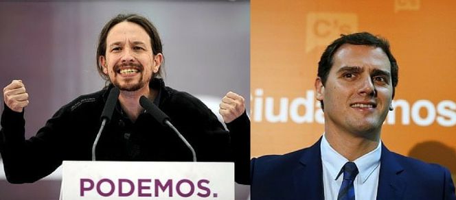 Pablo Iglesias y Albert Rivera