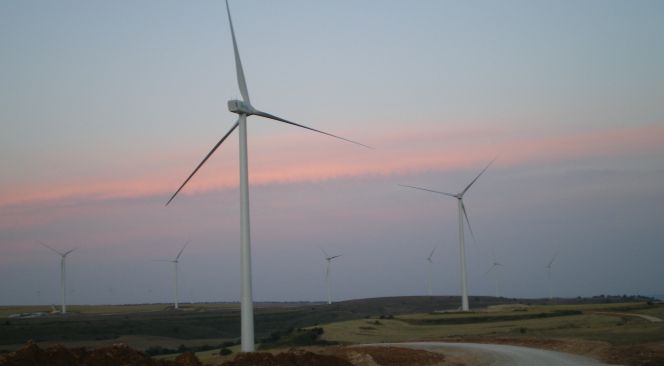 Parque eólico gestionado por Eolia.