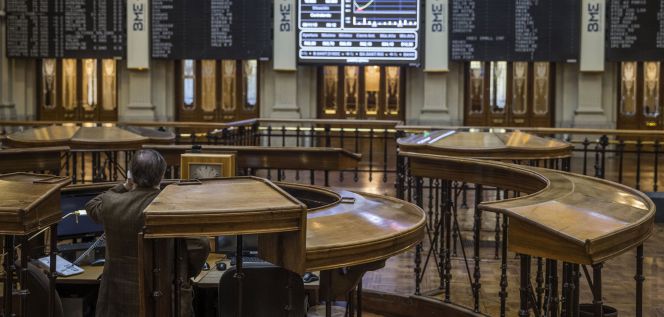 El principal indicador de la bolsa española, el Ibex 35.
