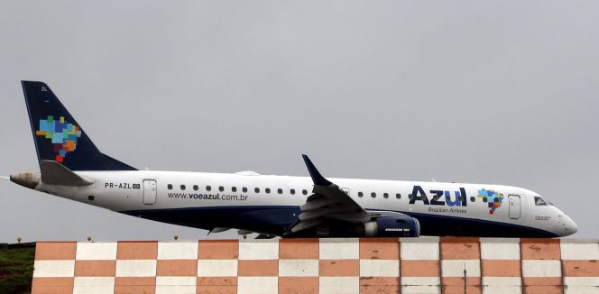 Avión de la aerolínea brasileña Azul.