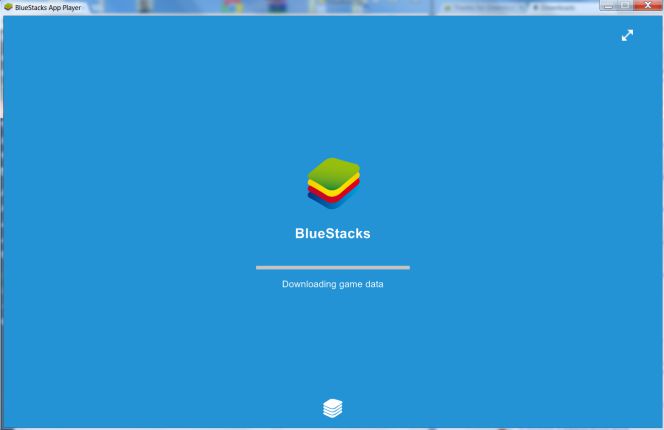 Proceso de carga del emulador BlueStacks