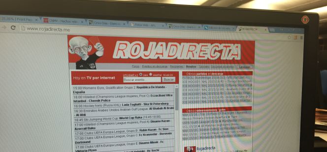 Telefónica logra el cierre de la web Rojadirecta