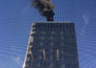 Se incendia una torre en la zona financiera de Madrid Se incendia una torre en la zona financiera de Madrid