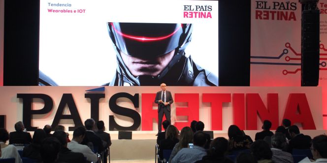 Alberto López de Oleaga, director de innovación de Ferrovial, ayer, durante su intervención en El País Retina.