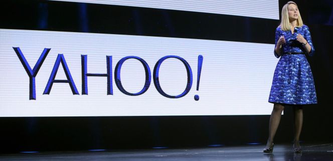 Marissa Mayer, consejera delegada de Yahoo, en una presentación en Las Vegas a comienzos de año.