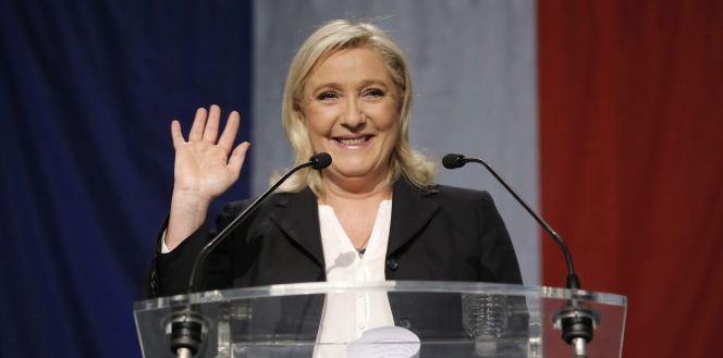 Marine Le Pen líder del Frente Nacional (FN).