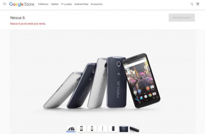 Google retira el Nexus 6 de su tienda oficial
