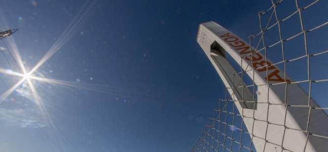 Planta solar de Abengoa en Sanlúcar la Mayor (Sevilla).