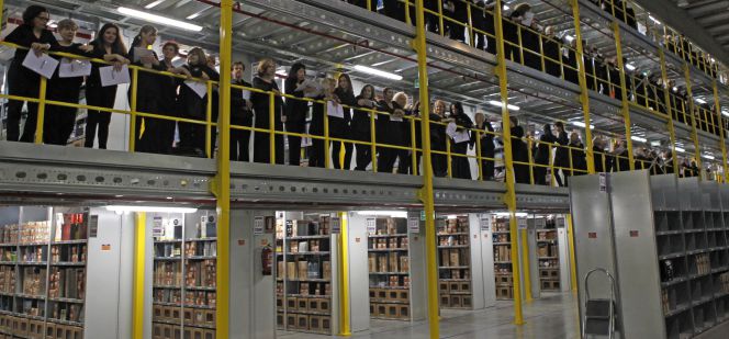 Centro logístico de Amazon en San Fernando de Henares (Madrid).