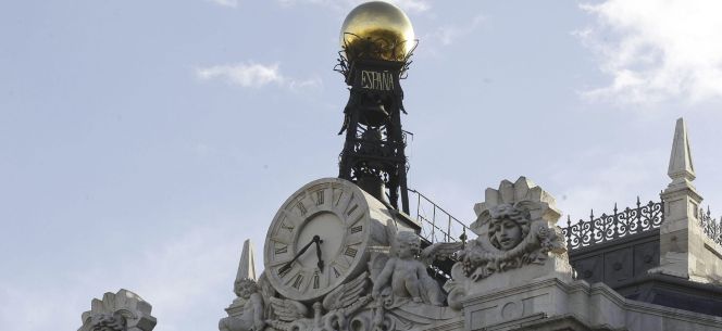 Fachada de la sede del Banco de España, en la Plaza de Cibeles en Madrid. EFEArchivo