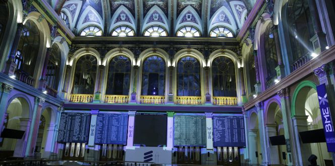 El parqué de la Bolsa de Madrid, escenario de los estrenos de valores