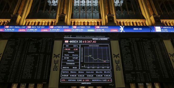 El principal indicador de la bolsa española, el IBEX 35.