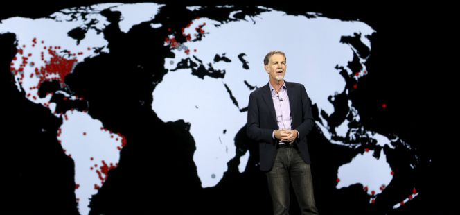 Reed Hastings, cofundador y consejero delegado de Netflix, en la feria CES de Las Vegas.