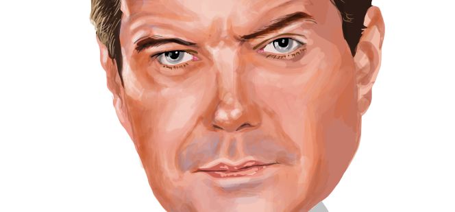 Caricatura de Colm Kelleher, nombrado presidente único de Morgan Stanley.