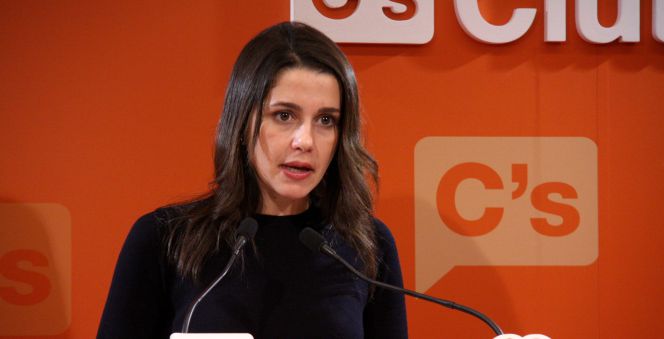 La líder de Ciutadans en Cataluña, Inés Arrimadas.