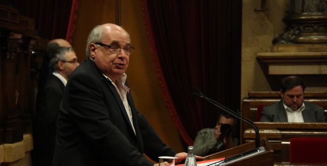 El presidente del grupo parlamentario de Catalunya Sí que es Pot, Lluís Rabell.