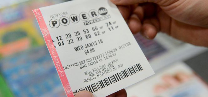 Boleto para el sorteo del Powerball.