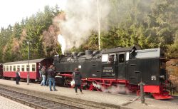 El antiguo tren de vapor que lleva al Brocken.