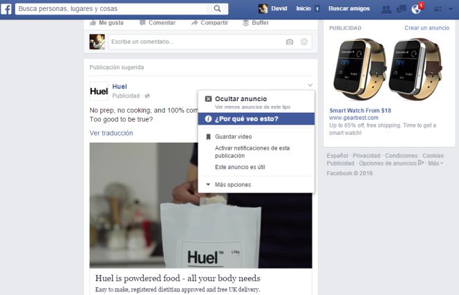 Como saber cuánto sabe de ti Facebook y hacer que nos olvide