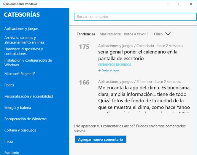 Opiniones Windows 10