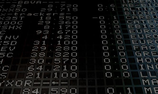 El principal indicador de la bolsa española, el IBEX 35.