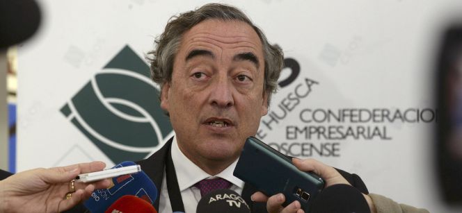 El presidente de la Confederación Española de Organizaciones Empresariales (CEOE), Juan Rosell.