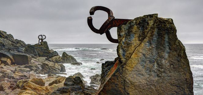 El Peine de los Vientos de Chillida, en San Sebastián.