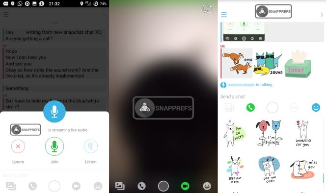 Snapchat pronto tendrá llamadas de voz y videollamadas