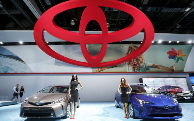 Modelos de Toyota en el Salón de Detroit.