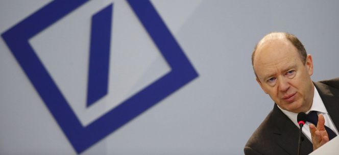 El consejero delegado de Deutsche Bank, John Cryan, en la presentación anual de resultados.