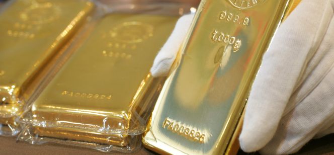 Lingotes de oro.
