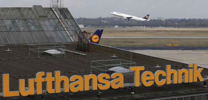 Instalaciones de Lufthansa Tecnik, la división de mantenimiento de la aerolínea alemana.