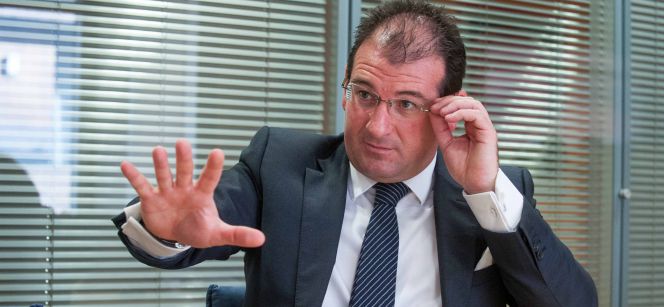 Raúl Grijalba, presidente de ManpowerGroup durante un momento de la entrevista con Cinco Días.