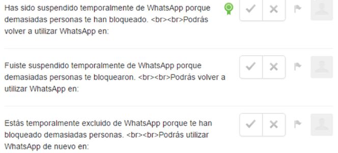 Si muchos amigos te bloquean en WhatsApp tu cuenta puede quedar suspendida