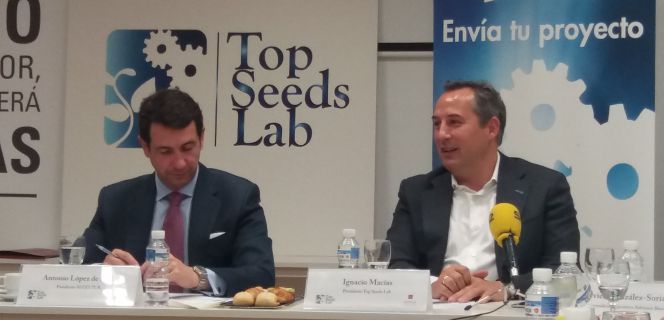 El presidente de Segittur, Antonio López de Ávila, y el presidente de Top Seed Lab, Ignacio Macías.