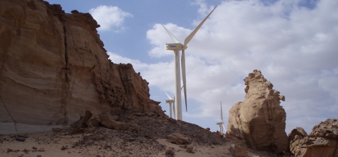 Turbinas eólicas de Gamesa en Egipto.