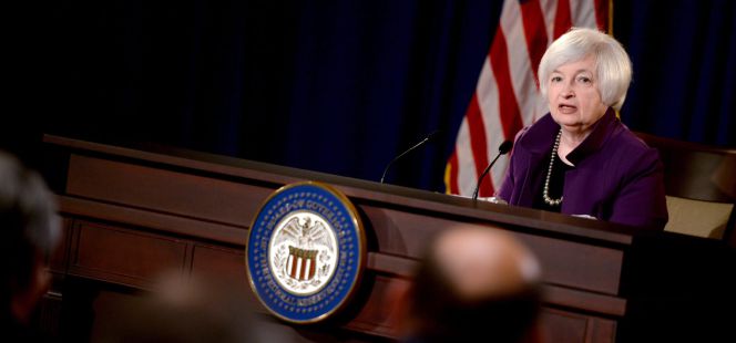 La presidenta de la Reserva Federal (Fed), Janet Yellen.