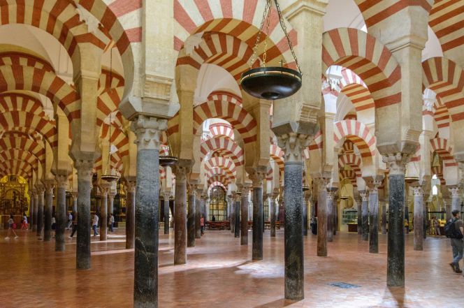 Interior de la Mezquita de Córdoba.