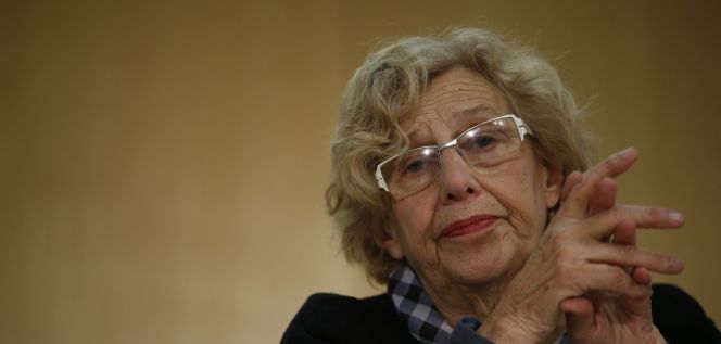 Rueda de prensa de Manuela Carmena en el Ayuntamiento de Madrid © Santi Burgos